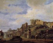 Jan van der Heyden Tiber Island Landscape oil